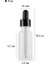 30 ml Metal Kapaklı Damlalık Dropper Şişesi Serum 30 cc Cam Şişe 6 Adet (Siyah Kapak, Şeffaf) 2