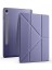 Galaxy Tab S9 Fe X510 X516 ile Uyumlu Kılıf Kalem Bölmeli Trifolding Case Lavendery Gray 2