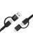 Pd 20W 2 In 1 Hızlı Şarj Kablosu 100 cm 2.4 A Lightning Type-C USB Type-C Çoklu Veri Data Kablosu 1