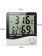 Hans Creatıon Ds Enterprise | (Htc-1) Oda Termometresi, Nem Kuluçka Ölçer ve Doğru Sıcaklık Göstergeli Duvara Montaj LED Dijital Alarm Saat Monitörü Iç Mekan/dış Mekan (Htc-1) / (004) 2