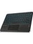 Tablet ve Telefonlar Için Rgb Işık Şarjlı Touchpadli Türkçe Bluetooth Klavye 24 cm - AL2897 1