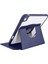 Ipad 11 Inç A16 (11.nesil) 2025 ile Uyumlu Kalem Bölmeli 360 Dönebilen Kapaklı Kılıf A3355, Lacivert 3