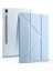 Galaxy Tab S9 Fe X510 X516 ile Uyumlu Kılıf Kalem Bölmeli Trifolding Case Mavi 2
