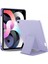 iPad Tablet Ile Uyumlu Kılıf Lüks Kadife Iç Kaplamalı Suni Deri Mıknatıslı Standlı Tablet Arka Kapak (Lila, iPad 9.nesil 10.2 Inch) 1