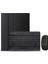 Samsung Galaxy Tab A7 T500 T505 T507 2020 10.4 Inch Tablet ile Uyumlu Bluetooth Klavye ve Mouse + Standlı Kılıf - Bkk6 1