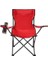 Katlanır Portatif Kamp Sandalyesi, Kırmızı, Tek Ebat 3
