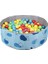 Marine Katlanabilir Top Havuzu - Oyun Alanı ve Halısı - 150 Adet Top Hediye - Sevimli Mavi 1