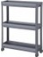 Ticaret Tekerlekli Dikdörtgen 3 Katlı Raf Ünitesi - Banyo Mutfak Düzenleyici Organizer Gri 2