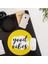 Good Vibes Tasarımlı Yuvarlak Mouse Pad - Mouse Altlığı - Mousepad - Mouse Pad - Fare Altlığı 4