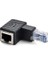 3752 RJ45 Dişi Erkek 90 Derece Cat Internet Ethernet Kablo Uç Çevirici Adaptör Dişi Erkek RJ45 Cat5 Cat6 Cat7 Uyumlu 90 Derece Çevirici Dönüştürücü Adaptör. 1