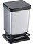 Paso Çöp Kutusu 20L Kapaklı, Plastik (Pp) Bpa Içermez, Gümüş Metalik, 20 Litre (29,3 x 26,6 x 45,7 Cm) 1