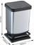 Paso Çöp Kutusu 20L Kapaklı, Plastik (Pp) Bpa Içermez, Gümüş Metalik, 20 Litre (29,3 x 26,6 x 45,7 Cm) 4
