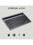 BK100 Kablosuz Bluetooth Şarj Edilebilir, Çoklu Cihaz ile Uyumlu, Telefon/tablet Tutucu Kart Yuvası, Akıllı Uyku Modlu, 40 Saat Çalışma, 78 Tuş, Kompakt Ultra Ince Qwerty Türkçe Q Klavye Gri 3