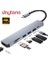 Fc-17 Type-C To 3*usb 3.0 4K Ultra Hd HDMI Sd Tf Kart Girişli 7ın1 Çevirici Hub Adaptör 5