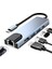 5in1 Type-C (Usb-C) HDMI Hub ve RJ45 Lan (Ethernet) Adaptörü: 4K (1080P) Hdmı, 2 x USB 3.0 ve Type-C USB Port Çoklayıcı Çevirici 1