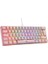 Majesty 62 Tuşlu Rgb Mini Gaming Oyuncu Mekanik Klavye Red Switch Pembe 3