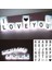 CC58YT1254 10'lu Lightbox Işıklı Harf Mesaj Panosu Dekoratif Harf Işık Zinciri 1
