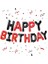 Birthday Folyo Balon (Kırmızı Siyah Düz Yazı) 2