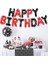 Birthday Folyo Balon (Kırmızı Siyah Düz Yazı) 4