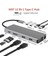 12IN1 Dock Station 2 Adet HDMI Uyumlu 1000 Mbps 4K USB C Adaptörü USB 3.0 VGA RJ45 Pd Için Macbook Pro Tipi C Docking Dizüstü Yer Yapma Istasyonları Type-C Adaptör ZR610 3