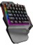 Mıracle K1 Siyah USB LED Işıklı Q 35 Tuşlu Multimedya Mini Gaming Oyuncu Klavyesi 2