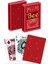 Metalluxe Oyun Kartları - Kırmızı Folyo Elmas Desenli Sırt 4