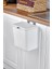 15 Litre Fonksiyonel Kapaklı Banyo ve Mutfak Tezgahüstü Çöp Kovası Dolap ve Duvar Aparatlı 15 Lt.,yerden Tasarruflu Lavabo Altı Veya Dolap Kapısı Için Kapasiteli Mutfak Çöp Kovası,askılı (Beyaz) 4