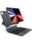 Ipad Air 13inç M3 Çipli 2025 ile Uyumlu Mag Touchpad Blutooth Işıklı Standlı Klavyeli Kılıf 1