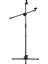 Mikrofon Tripod Stand Boom Zemin Modeli Ayarlanabilir Yükseklik Hafif Ağırlık Ağır Hizmet Kablolu Kablosuz Mikrofon Için Katlanabilir Canlı Ses Mic Klip Tutucularla Sahne Performansı Siyah 1