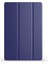 Samsung Galaxy Tab A9 ile Uyumlu Tablet Kılıfı Smart Cover Uyku Modlu Standlı Arkası Sert Şeffaf Kapak - Lacivert 1