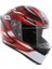 K1 S Motosiklet Kaskı Kapalı Kask Lion Black Red White M 5