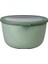 - Multi Bowl Cirqula Round - Kapaklı Saklama Kabı - Buzdolabı Için Hava Geçirmez Saklama Kutusu ve Mikrodalga Fırın Kabı Olarak Uygundur - 2000 ml - Nordic Sage 1