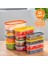 1001 12 Li Derin Dondurucu Mikrodalga Saklama Kabı - Çok Amaçlı Gıda Erzak Saklama Kabı Seti 2