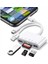 NK1032 Pro Type-C Lightning Usb-A To 2x Usb3.0 Sd Tf Pd Kart Okuyucu Çevirici Hub Adaptör 1