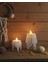 3D Dekoratif Bohem Uçan Beyaz Mumlar Tealight Mum Hediyeli ( Yükseklik = 8 cm , En = 4,5 cm ) 1