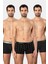 Erkek Desenli Likralı Boxer 3'lü Paket 1339/SIYAH 1 1