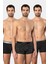 Erkek Desenli Likralı Boxer 3'lü Paket 1339/SIYAH 3 1