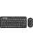 Pebble 2 Set Çoklu Cihaz Özellikli Sessiz Kablosuz Türkçe Q Klavye ve Mouse Seti - Siyah 1