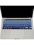Macbook Pro 13INÇ M1-M2 Klavye Koruyucu Ombre Türkçe Q (Touchbarlı) A2338 A2289 A2251 A2141 ile Uyumlu Lacivert Mavi 3