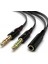 Girişli Kulaklığı Bilgisayara Bağlama, Kulaklık ve Mikrofon Ayırıcı,kulaklık Mikrofon Çevirici Ayırıcı Switch Splitter 3.5mm 1