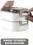Bento 1000ML Lunchbox Çift Katlı 3 Bölmeli Çelik Sefer Tası Yemek Kutusu (Pembe) 4