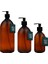 Pompa Dispenseri ile Kahverengi Amber Plastik Şişeler [250ML x 1], Bpa Içermeyen Plastik Pompa Şişeleri, El Yıkama, Losyonlar, Dezenfektanı, Şampuan, Saç Kremi, Duş Jeli Için Boş Pompa Dağıtıcı 2