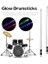 Bir Çift Glow Bagsticks 15 Renkli Işık Baget Light Up Drumsticks Caz Baget Davul Aksesuarları 2