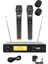 LM-202EE Çiftli El Tipi Telsiz Kablosuz Mikrofon 1