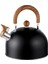 3l Düdüklü Kettle Su Isıtıcı Çaydanlık Paslanmaz Çelik Yüksek Islıklı Siyah 1