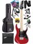 DE-150RD-25AMP Maple Klavye Hh Yüksek Kaliteli 25W Amfili Elektro Gitar Seti 1