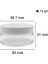 50 ml Şeffaf Krem Cam Kavanoz Plastik Beyaz Kapaklı 6 Adet (50 cc (Krem)) 2