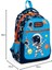 High Üç Gözlü Erkek Çocuk Ilk ve Orta Okul Çantası - Lacivert Mavi Astronot 5