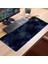 Mavi Siyah Petek Desenli Kaymaz Gaming Oyuncu Masaüstü Dikişsiz Klavye Mouse Pad 32X70CM 3