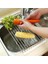 Home Evye Üstü Katlanır Nihale Paslanmaz Çelik Pratik Sebze Meyve Bulaşık Kurutma Süzgeci,rulo Bulaşık Kurutma Rafı (43X22) 5
